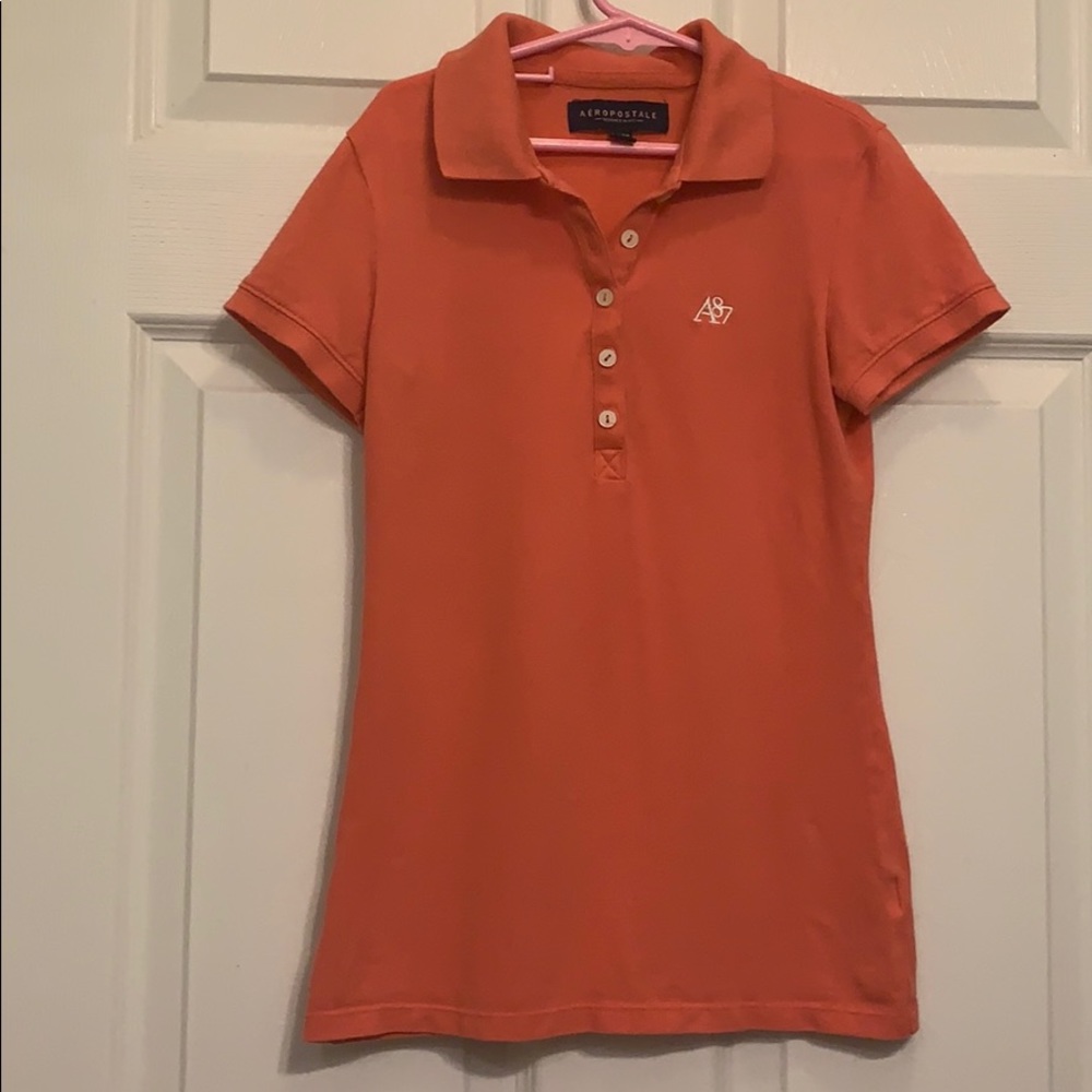 Aeropostale Coral Polo